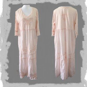 Soft Surroundings Size Medium "Anastasia" Pink Nightgown
